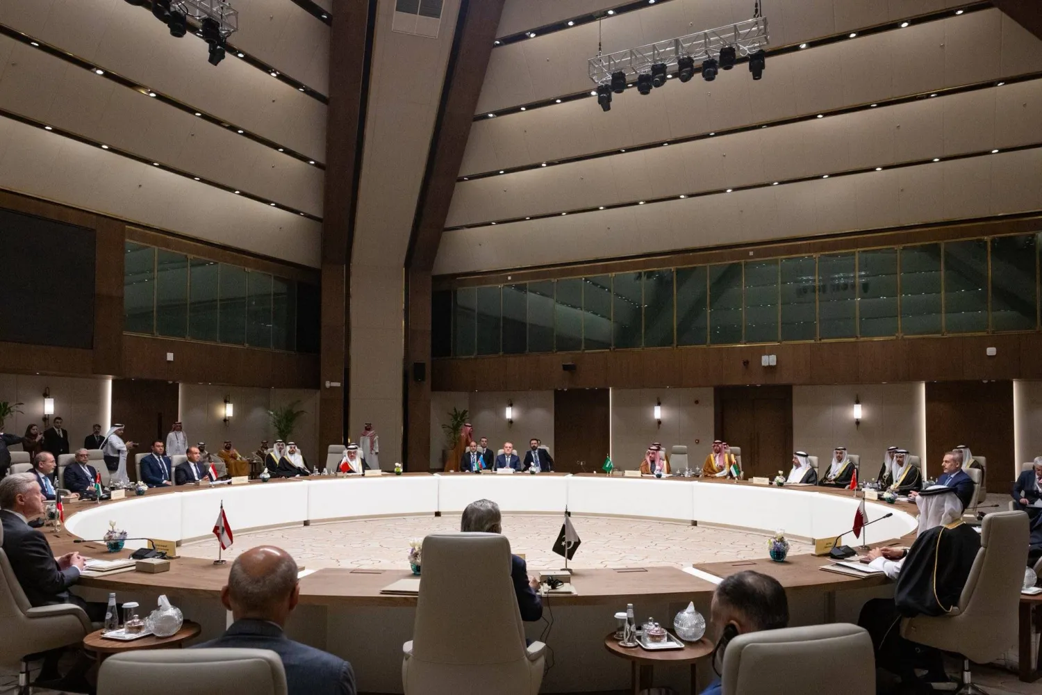 جانب من الاجتماع الوزاري التشاوري في الرياض الأربعاء (الخارجية السعودية)