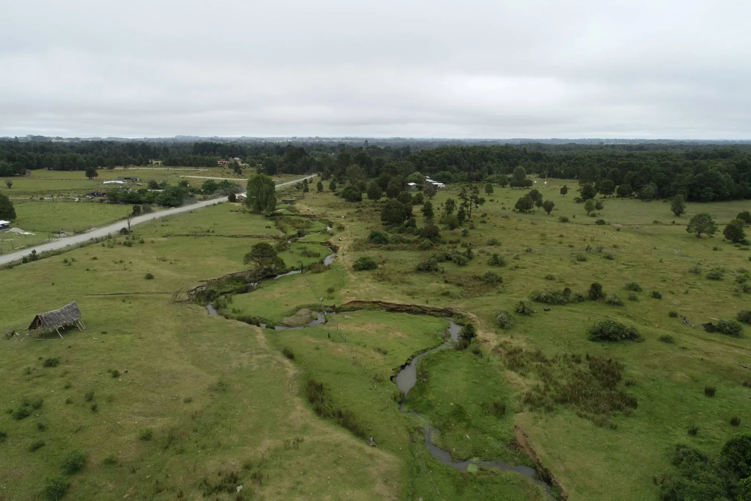 An aerial view of the of the Monte Verde archaeological site in southern Peru, in this 2023 photograph released on March 18, 2026. Todd Surovell/via REUTERS