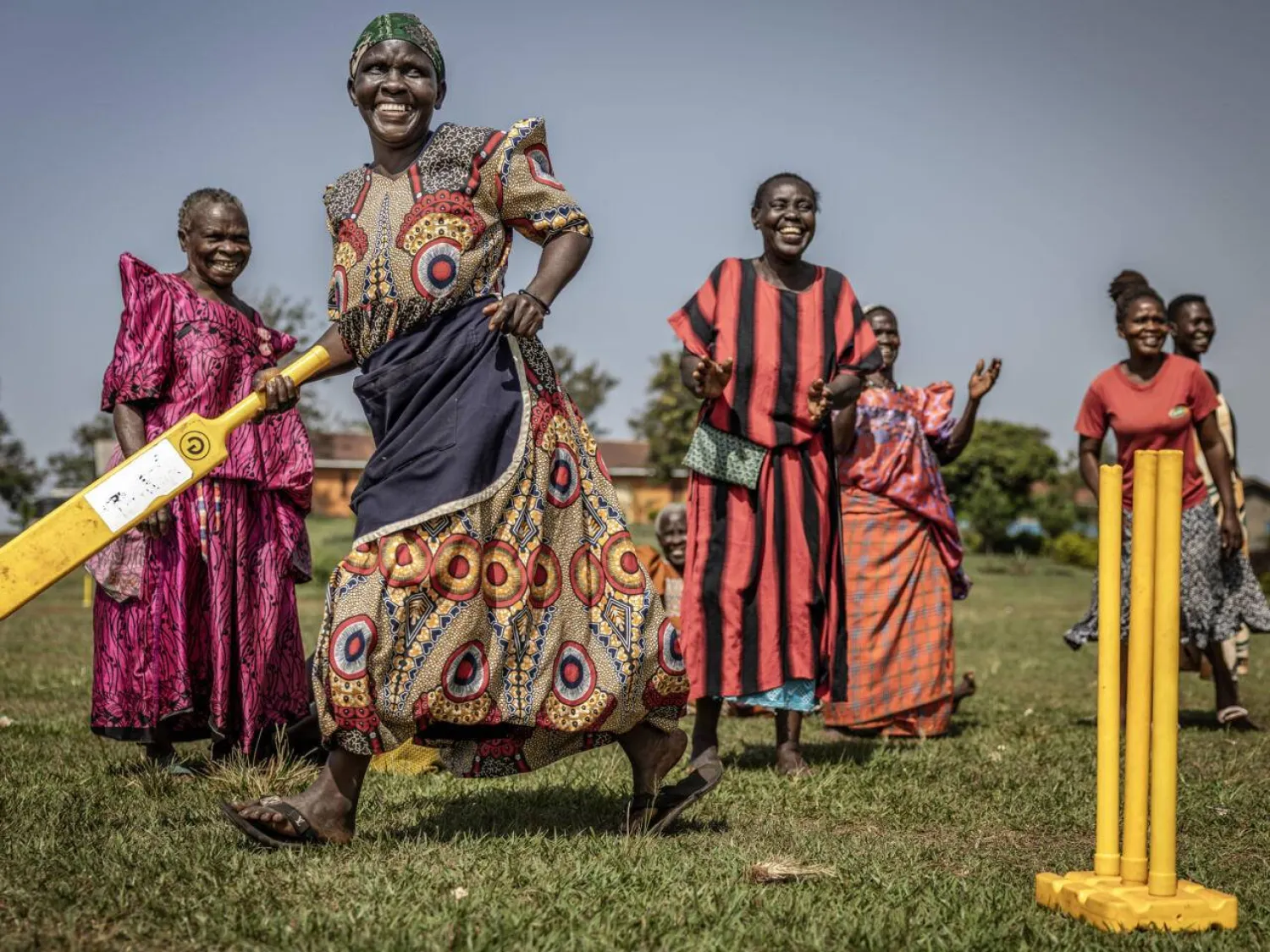 The women gather weekly at a playground in Jinja district. Luis TATO / AFP

