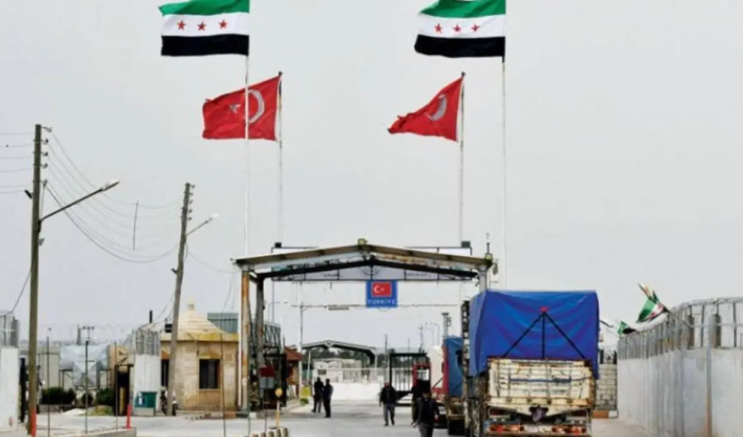 A crossing at the Syrian-Turkish borders. (AFP)

