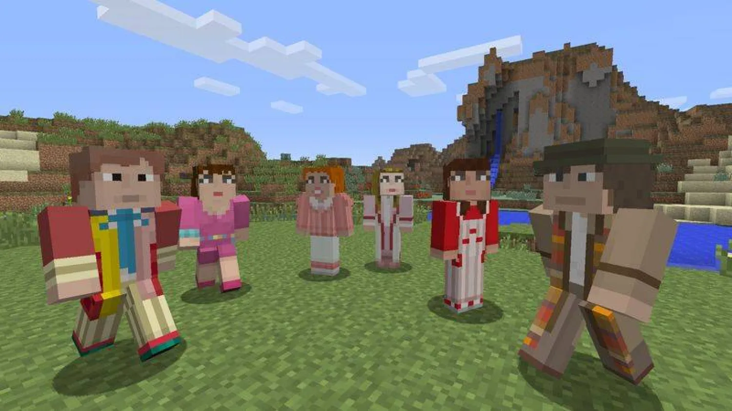 An in-game screenshot of Minecraft is seen in this undated publicity image. (Reuters) 