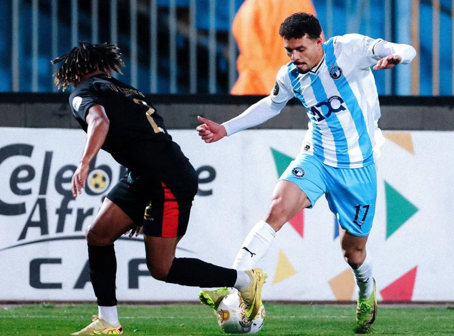 من المواجهة التي جمعت بيراميدز والجيش الملكي (موقع نادي بيراميدز)