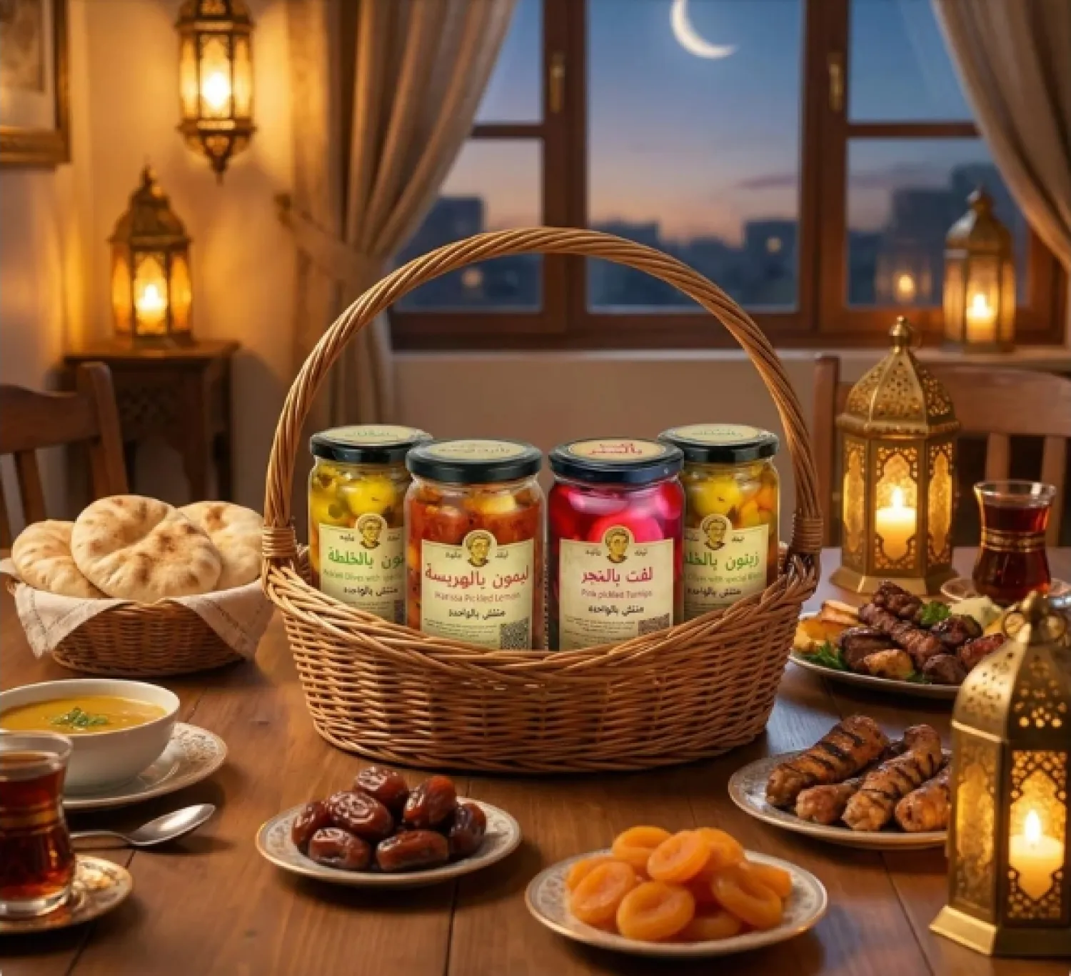 المخلل حاضر دائما على سفرة رمضان