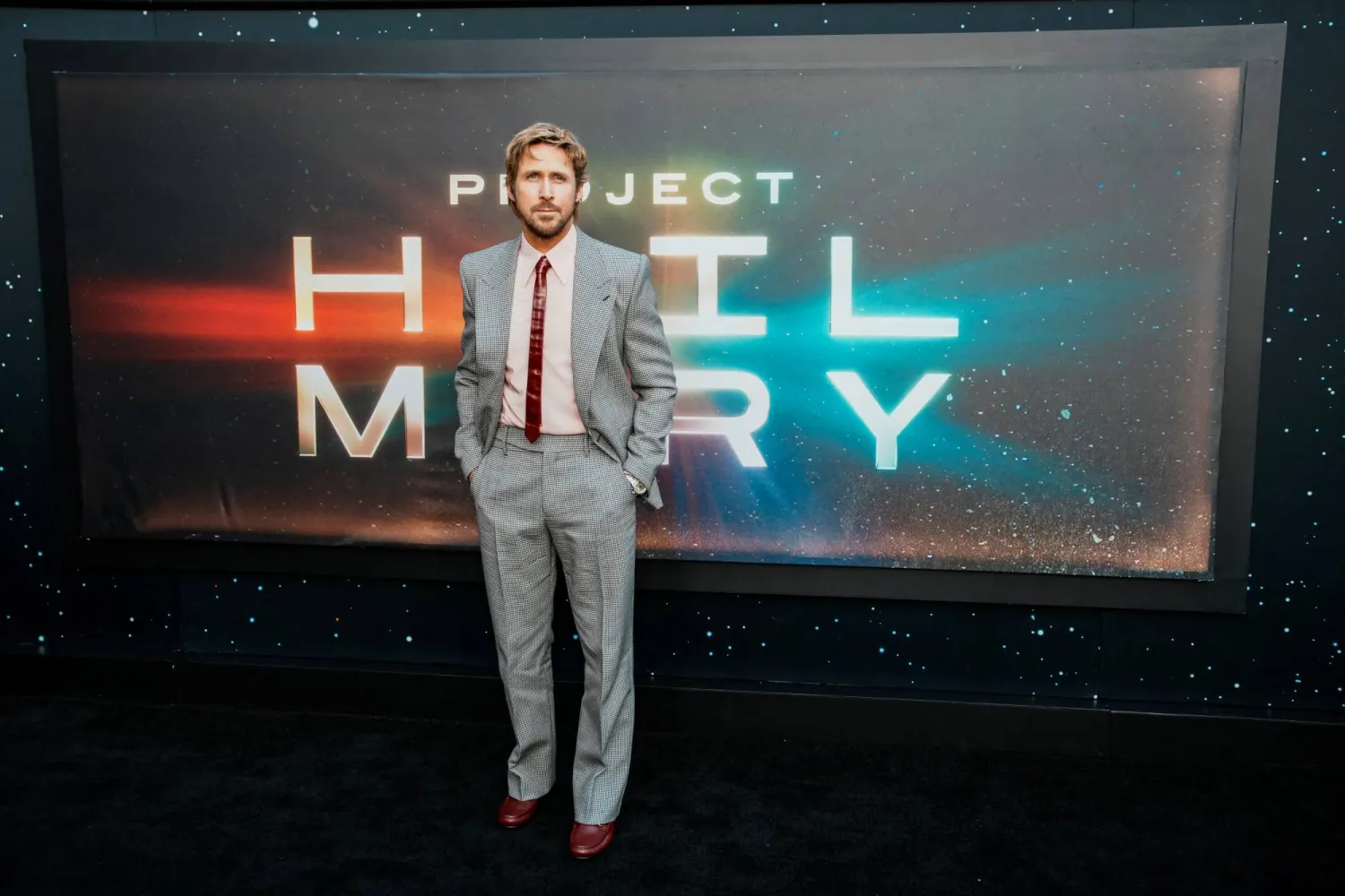 Ryan Gosling arrives for the premiere of "Project Hail Mary" at Lincoln Center in New York City, US, March 18, 2026. REUTERS/Eduardo Munoz