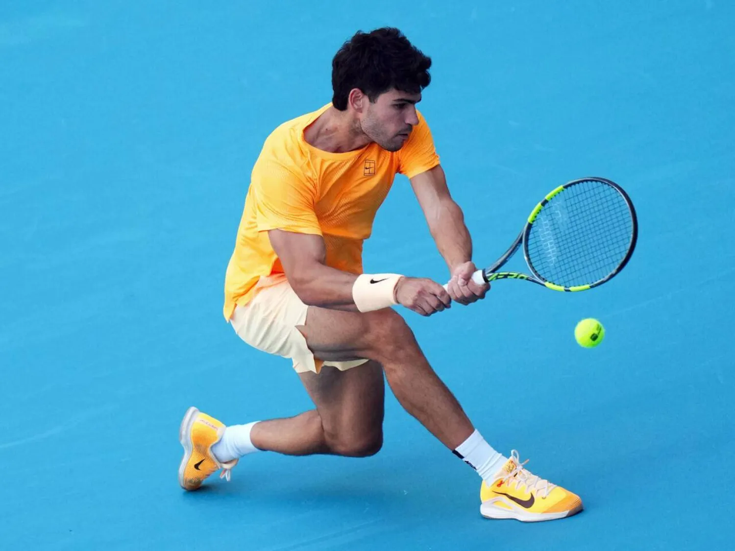 World number one Carlos Alcaraz will refocus on the clay court season after another early exit at the Miami Open. Rich Storry / GETTY IMAGES NORTH AMERICA/AFP
