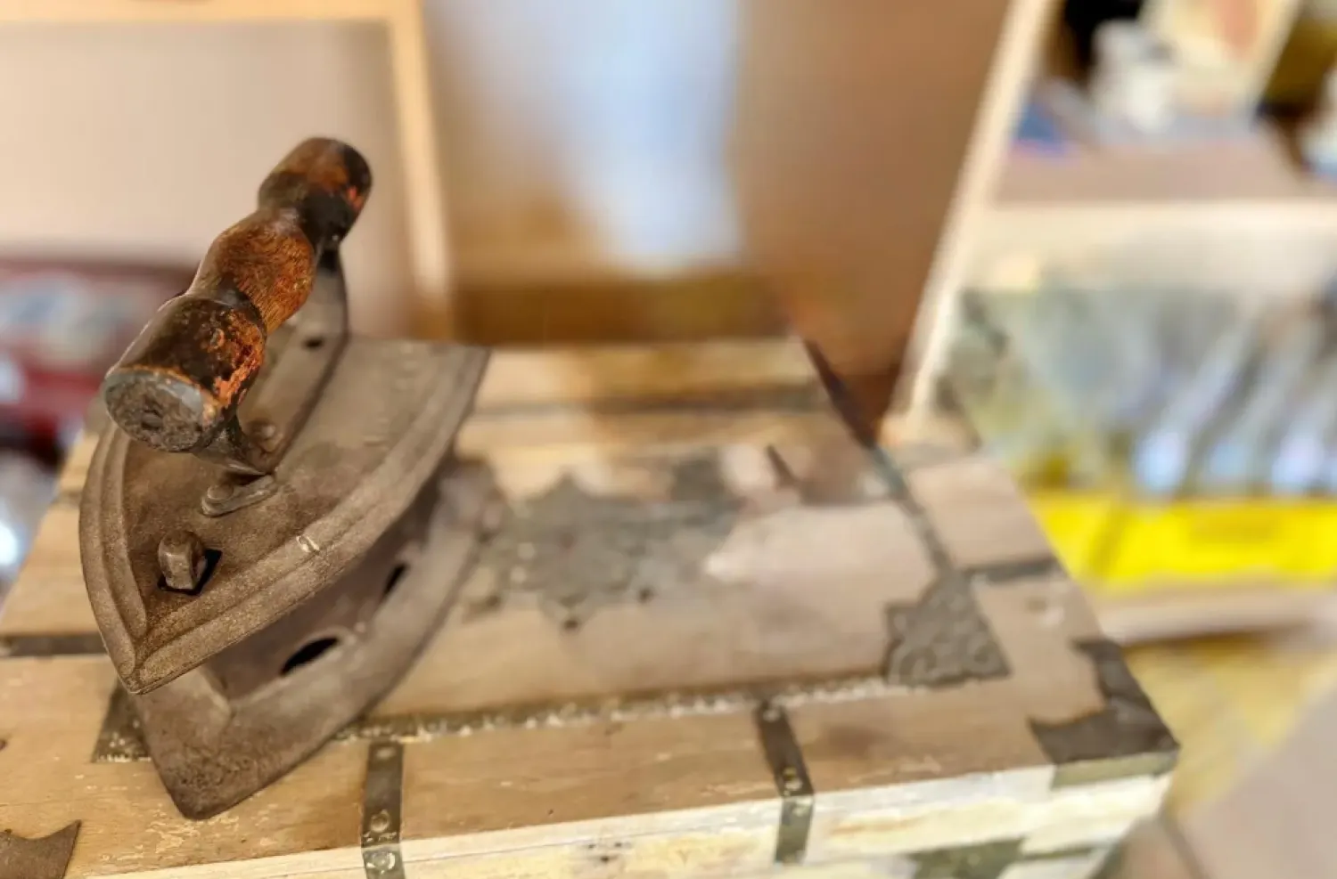 Charcoal irons were once a common household tool in village homes over six decades ago - SPA