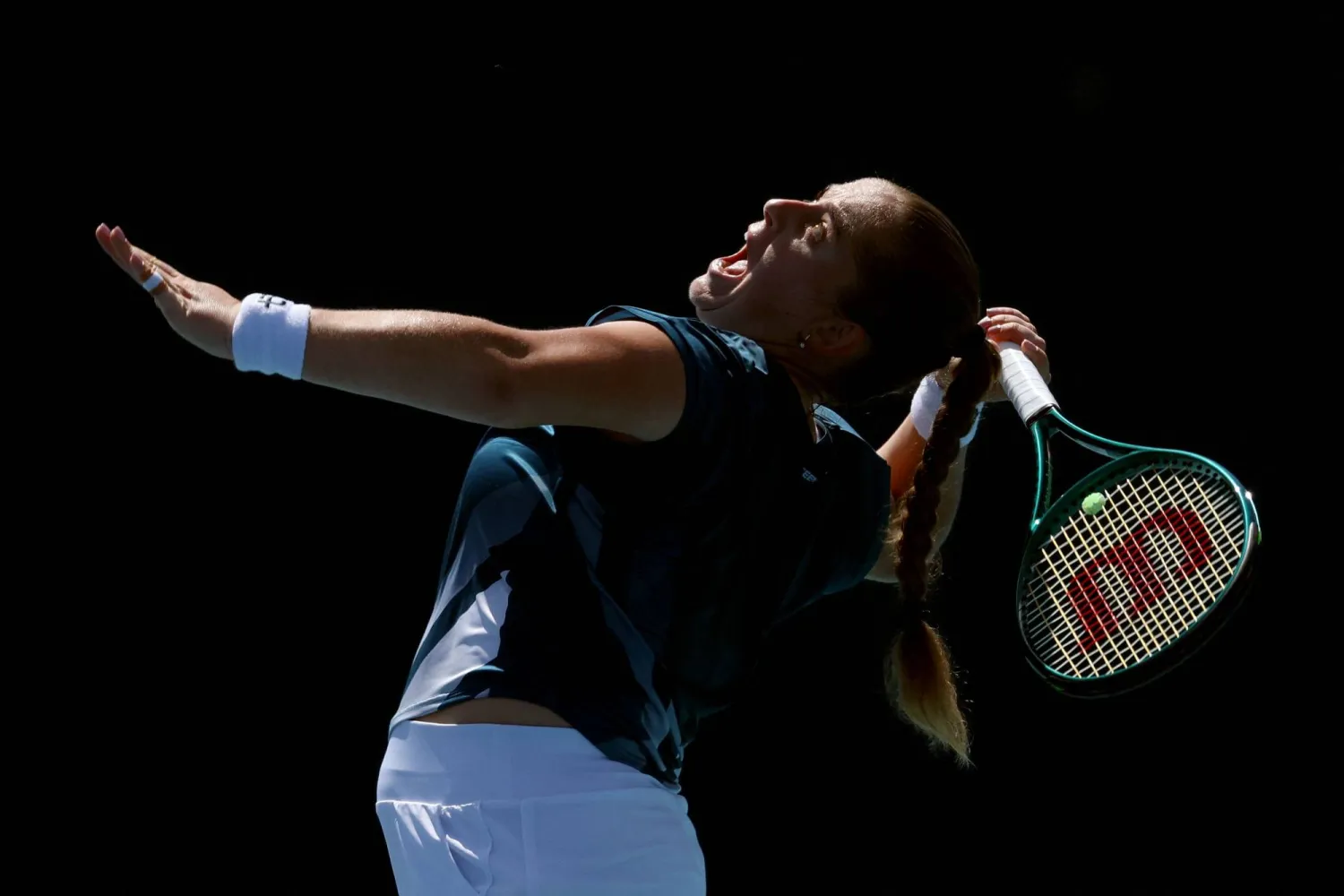 اللاتفية يلينا أوستابينكو ودّعت ميامي (أ.ف.ب)