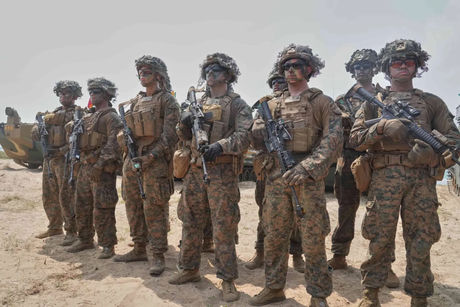 قوة من «المارينز» الأميركية (أ.ب)