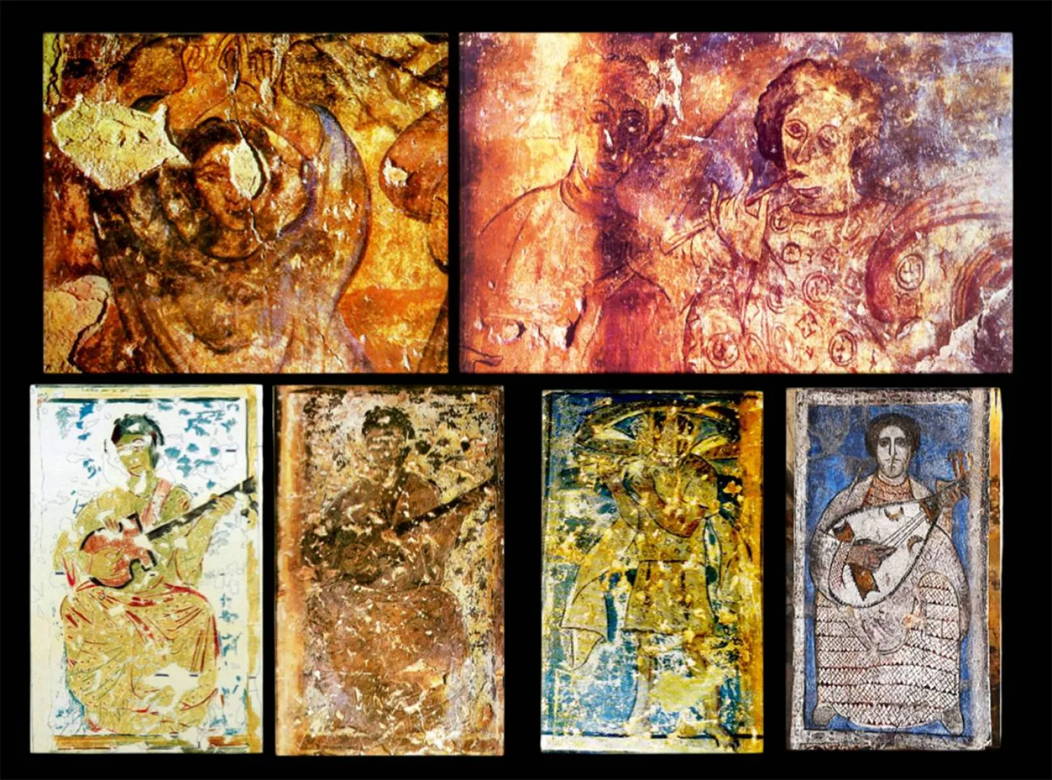 المعازف الأموية كما تظهر في جداريات قصير عمرة ببادية الأردن