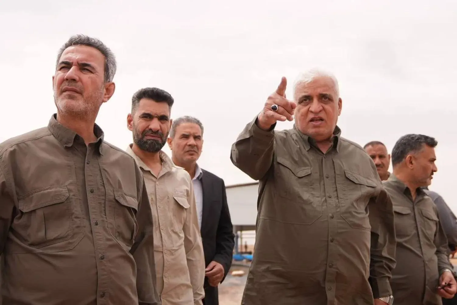 PMF chief Falih al-Fayadh and his chief of staff Abdulaziz al-Muhammadawi. (PMF file photo) 