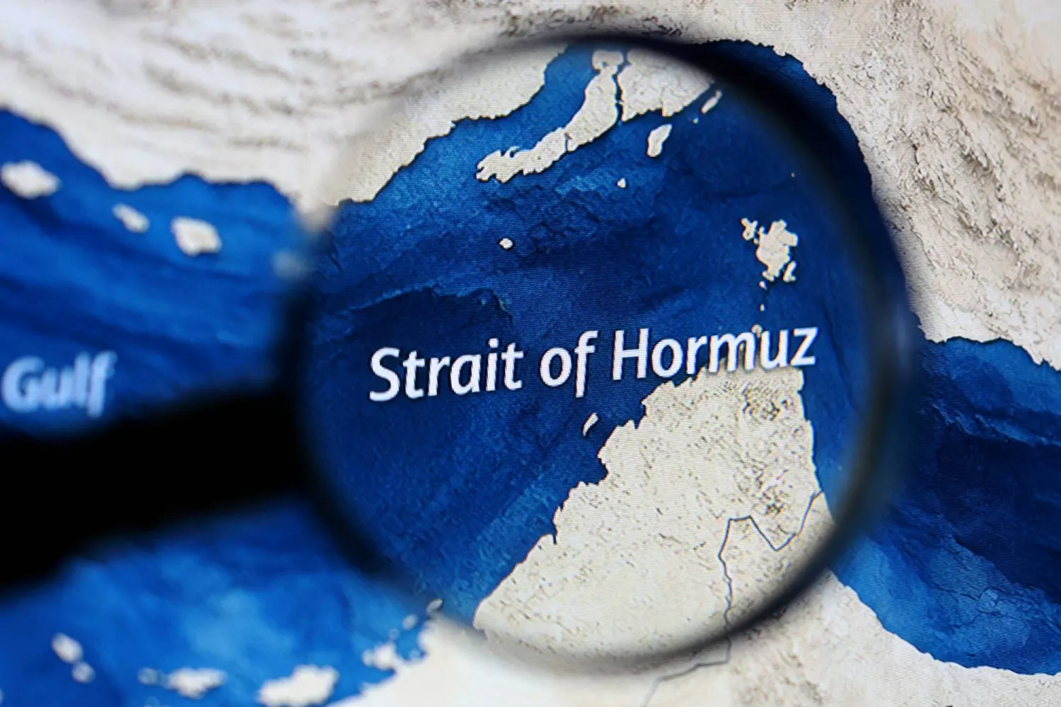 A map showing the Strait of Hormuz is seen in this illustration taken March 23, 2026. REUTERS/Dado Ruvic/Illustration