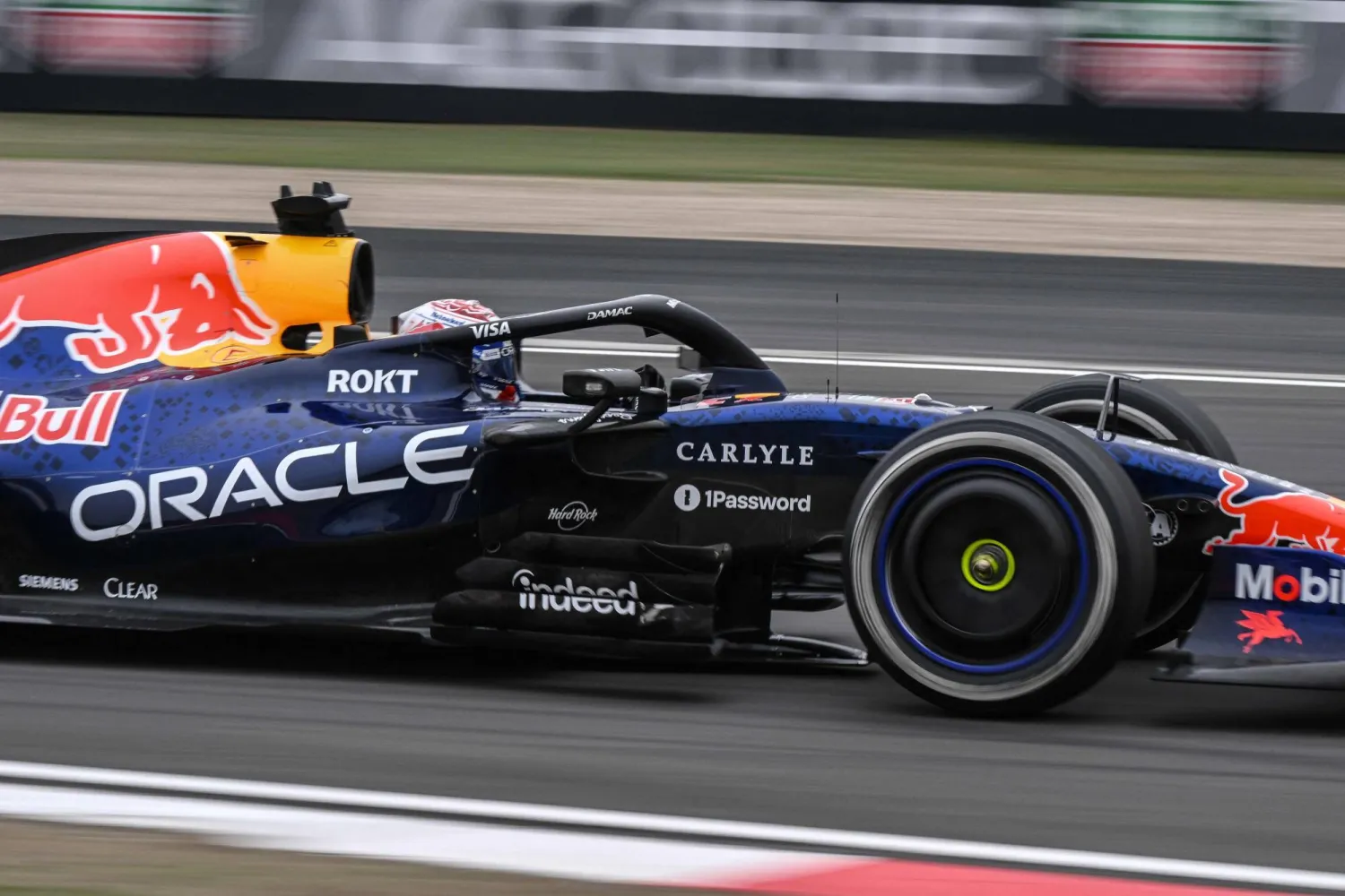  Red Bull Racing's Dutch driver Max Verstappen drives during the Formula One Chinese Grand Prix at the Shanghai International Circuit in Shanghai on March 15, 2026. (AFP)