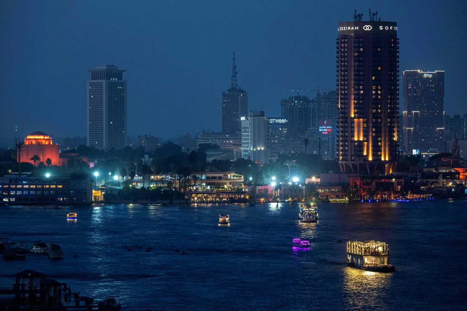 القاهرة شهدت سقوط أمطار غزيرة الأربعاء (أ.ف.ب)