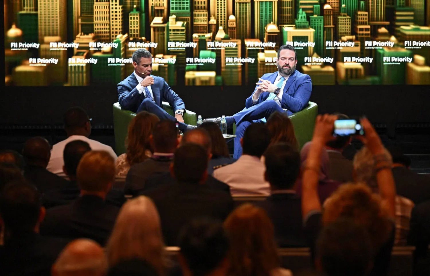 جانب من الجلسات في اليوم التحضيري لقمة مبادرة مستقبل الاستثمار في ميامي (الشرق الأوسط)