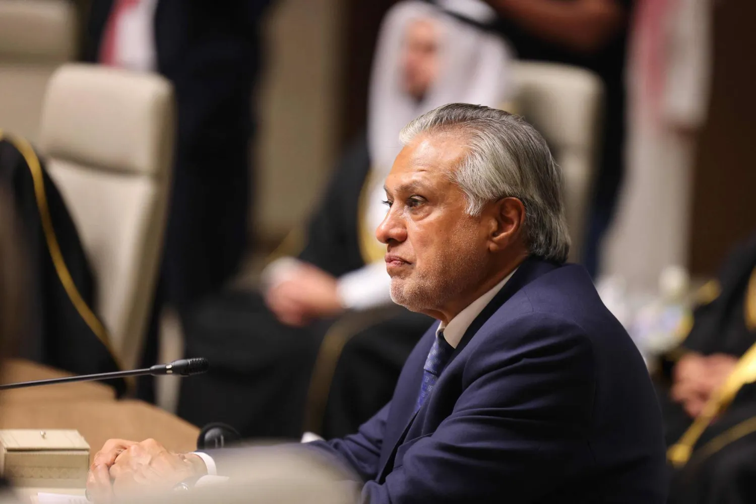 وزير الخارجية الباكستاني إسحاق دار (أ.ف.ب)