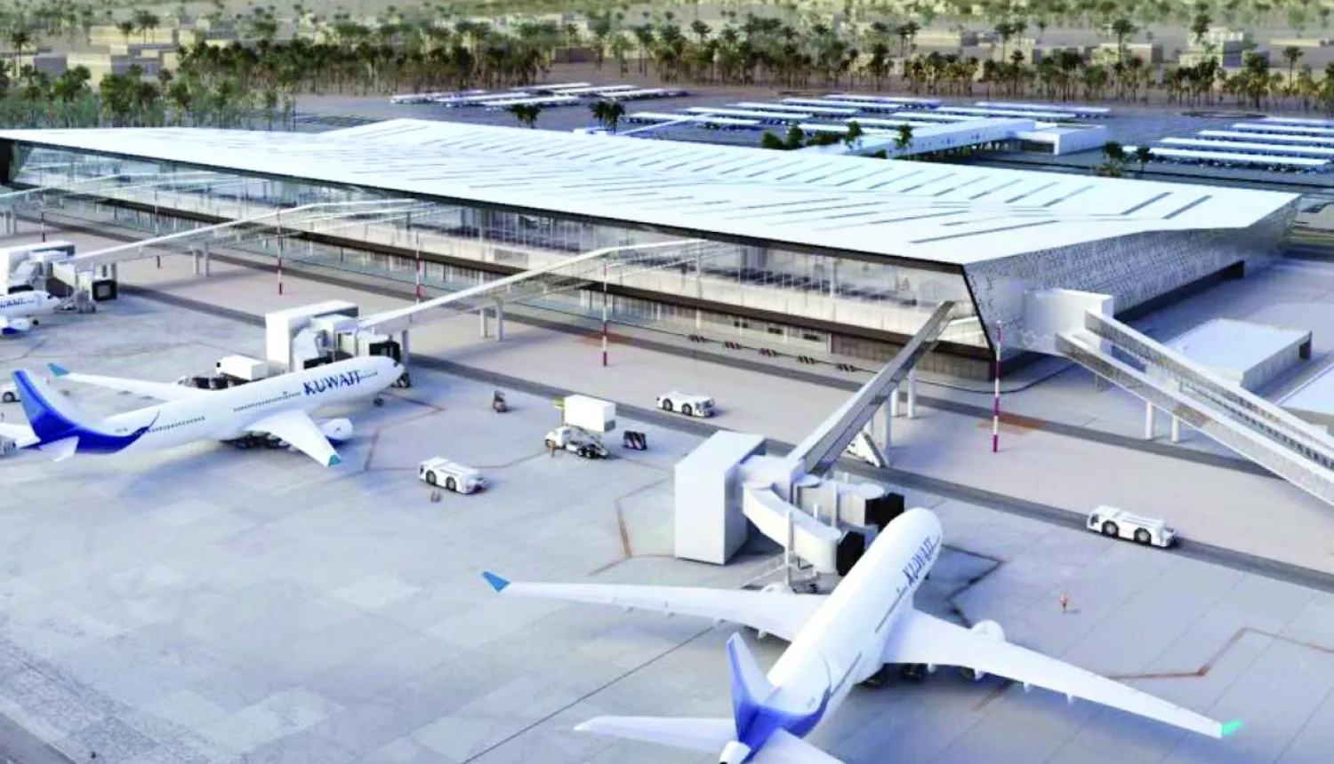 استهداف مطار الكويت بمسيَّرات عدّة (كونا)