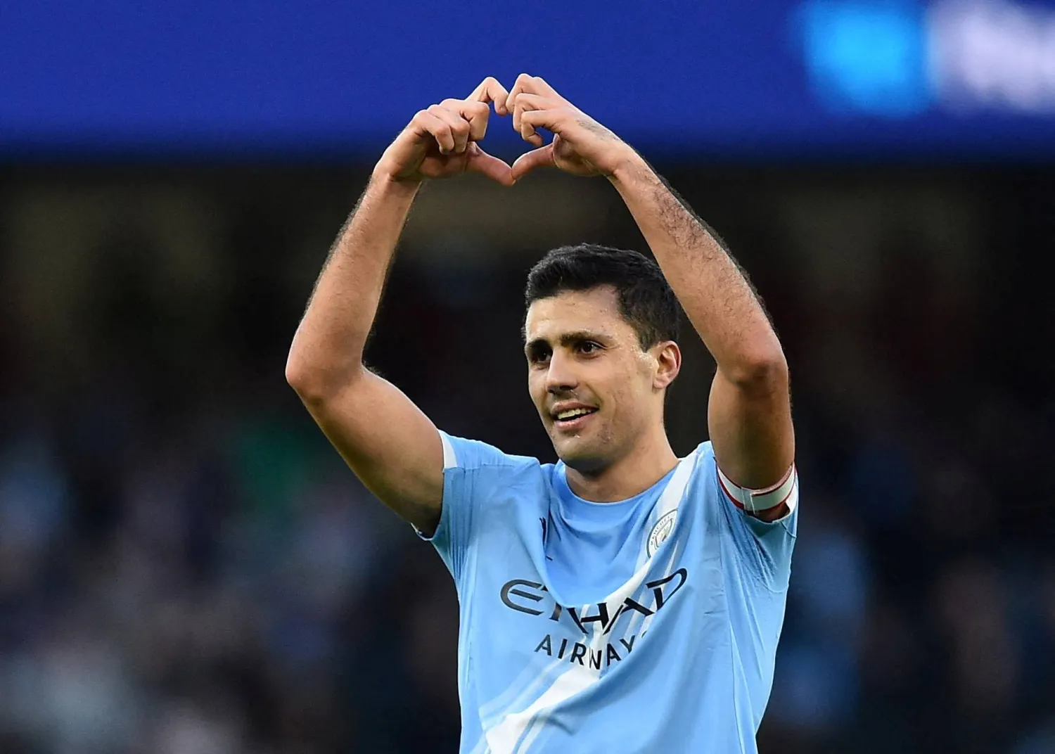 FILE PHOTO: Soccer Football - FA Cup - Third Round - Manchester City v Exeter City - Etihad Stadium, Manchester, Britain - January 10, 2026 Manchester City's Rodri celebrates scoring their second goal REUTERS/Peter Powell/File Photo