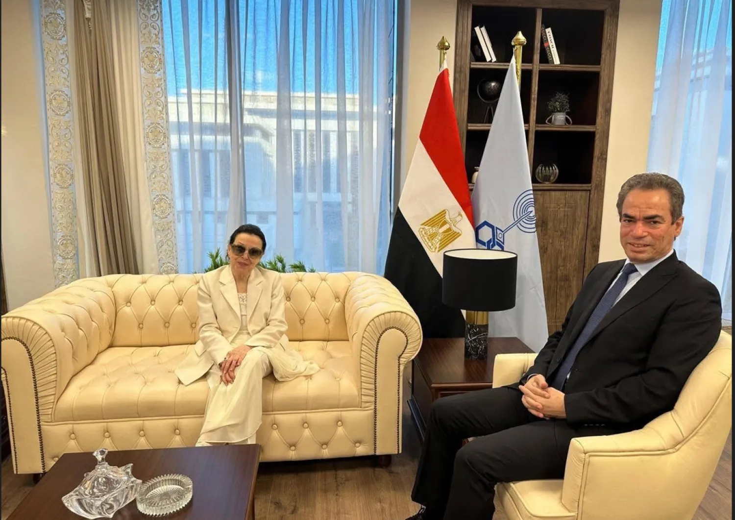 نجاة والمسلماني في أحدث ظهور لها (الهيئة الوطنية للإعلام)