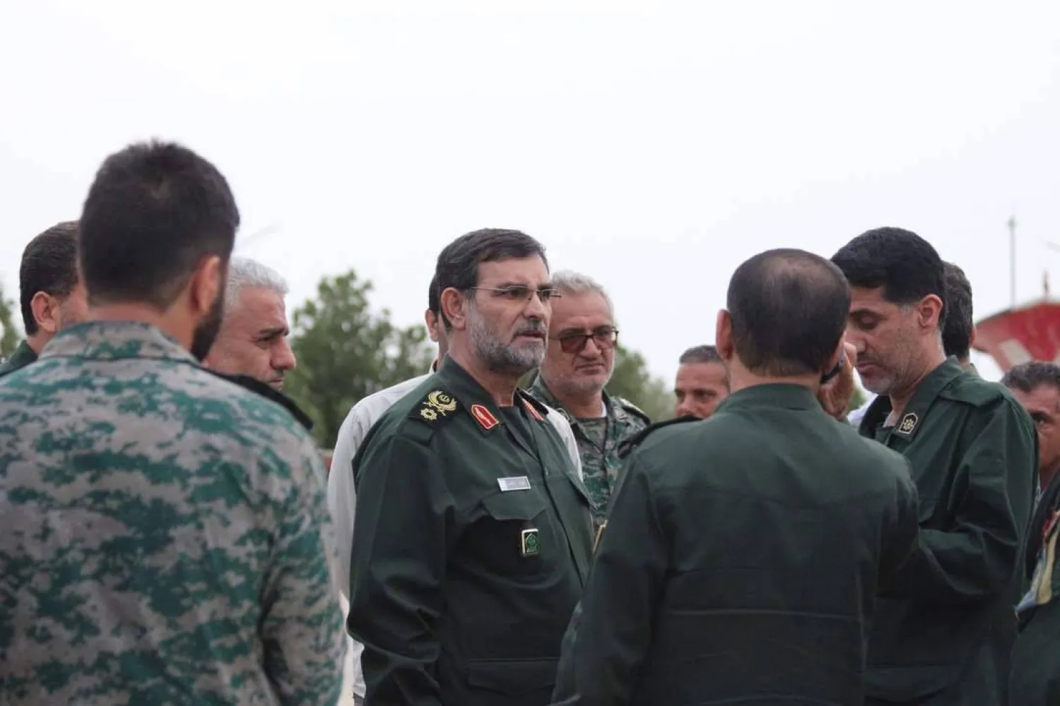 Tangsiri on the sidelines of a field tour along the shores of Bandar Abbas in 2019 (Islamic Revolutionary Guard Corps website) 