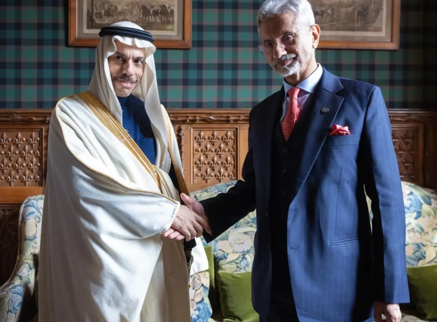 Saudi Minister of Foreign Affairs and Indian Minister of External Affairs - SPA