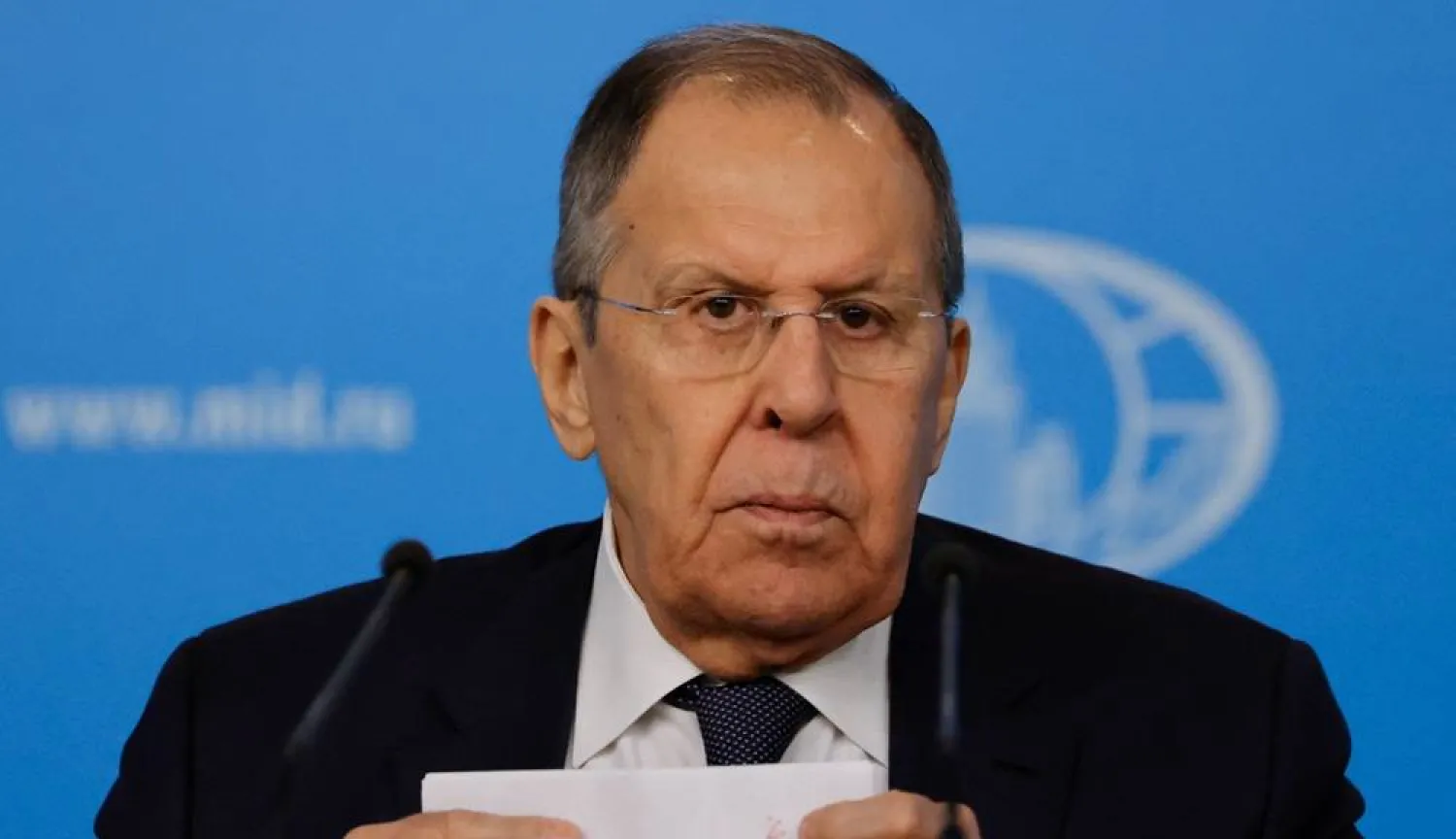 Russian Foreign Minister Sergei Lavrov at the Russian Foreign Ministry headquarters in Moscow on Jan 20, 2026. (AFP)