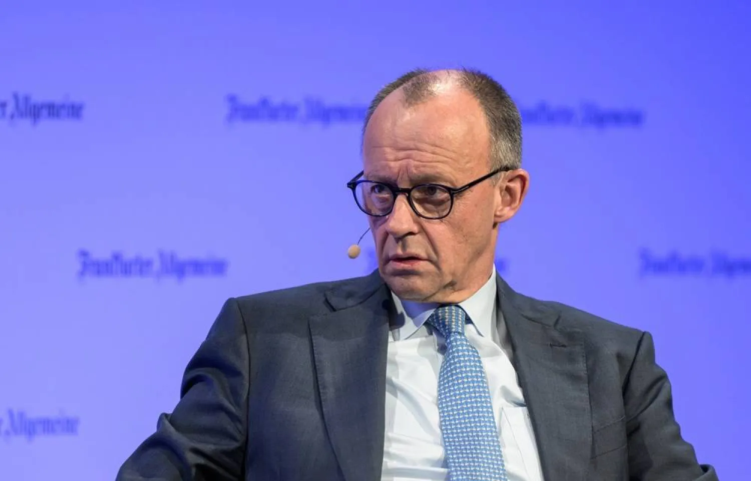  27 March 2026, Hesse, Frankfurt/Main: Germany's Chancellor Friedrich Merz speaks at the "FAZ" Congress. (dpa)