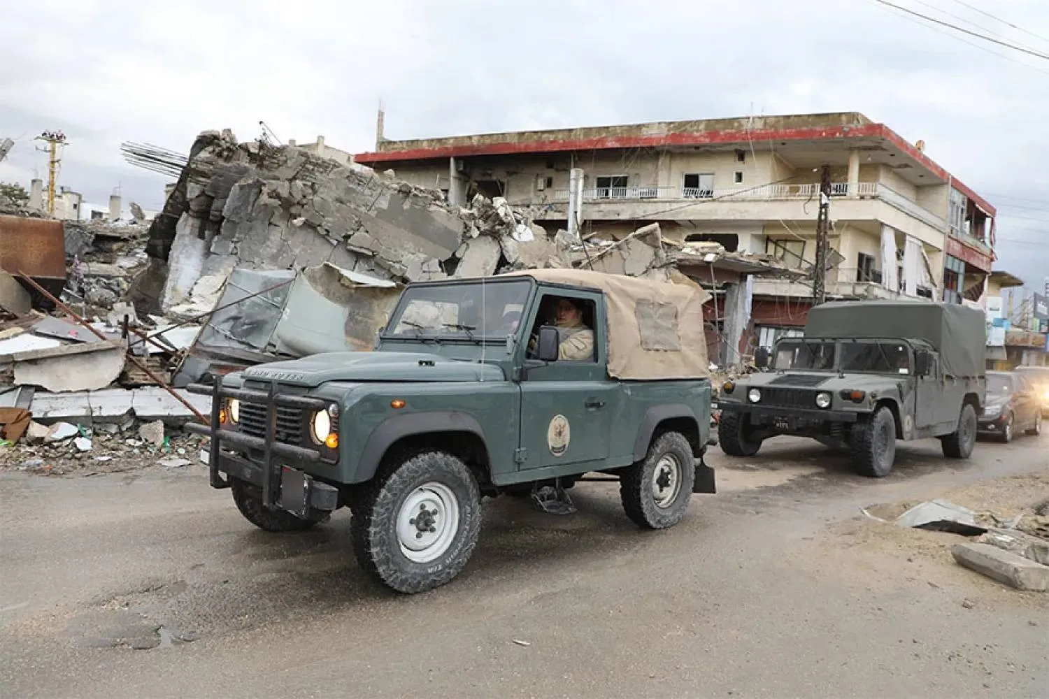 A Lebanese army patrol in southern Lebanon. (Lebanese army file photo)