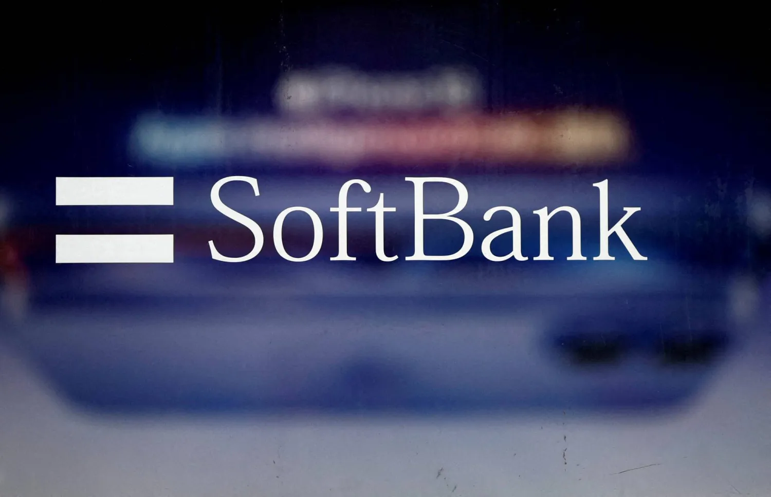 FILE PHOTO: The logo of SoftBank is displayed at a company shop in Tokyo, Japan January 28, 2025.  REUTERS/Issei Kato/File Photo