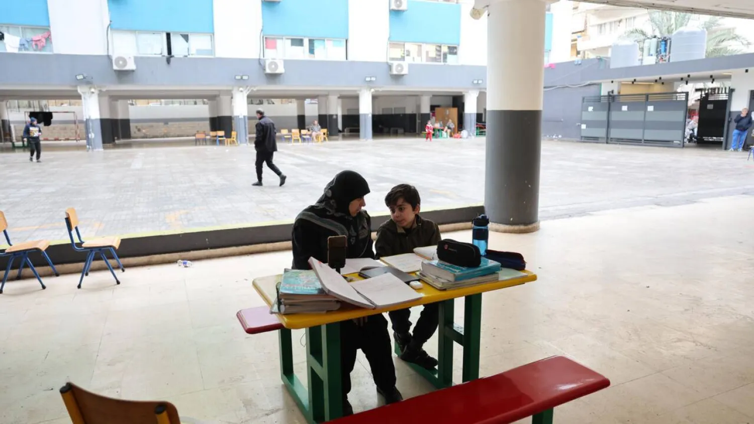 UNICEF says the war has left almost half a million students out of school in Lebanon. Anwar AMRO / AFP