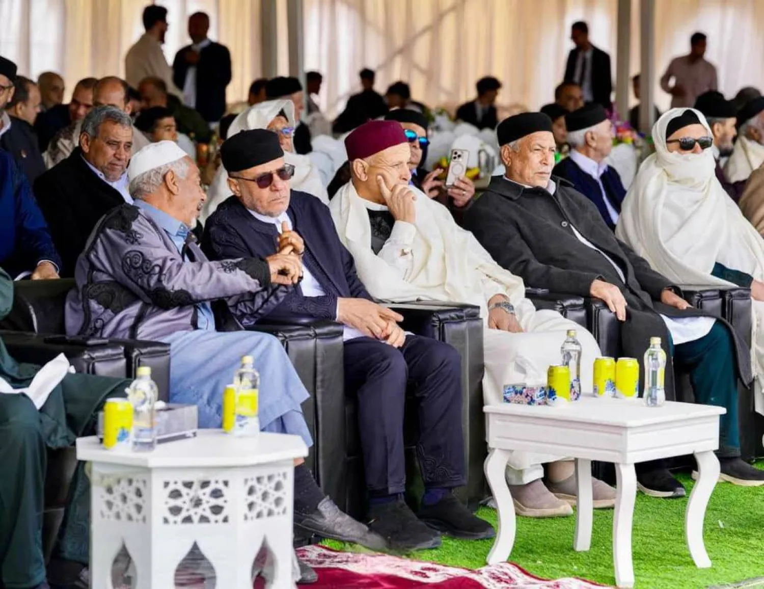 اللافي مع عمداء بلديات المنطقة الغربية بالزاوية (صفحة اللافي على فيسبوك)