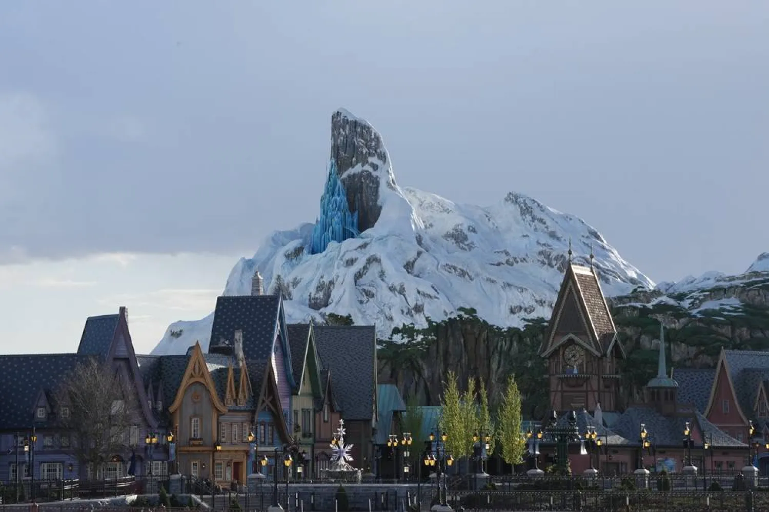  The new theme World of Frozen is pictured during its inauguration at Disneyland Paris in Marne-la-Vallee, east of Paris, Saturday, March 28. 2026. (AP) 