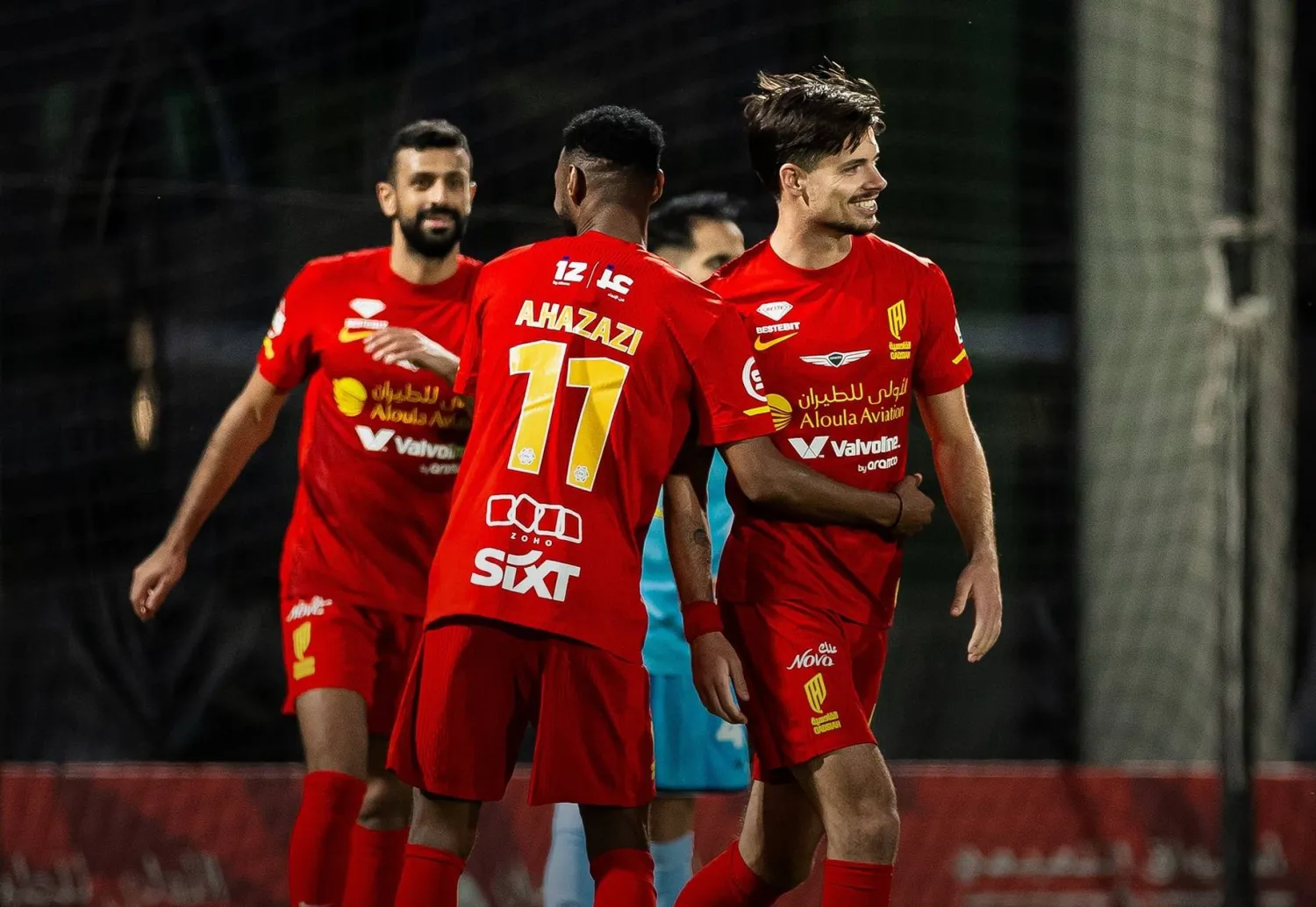 فرحة قدساوية بأحد الأهداف في شباك الباطن (موقع النادي)