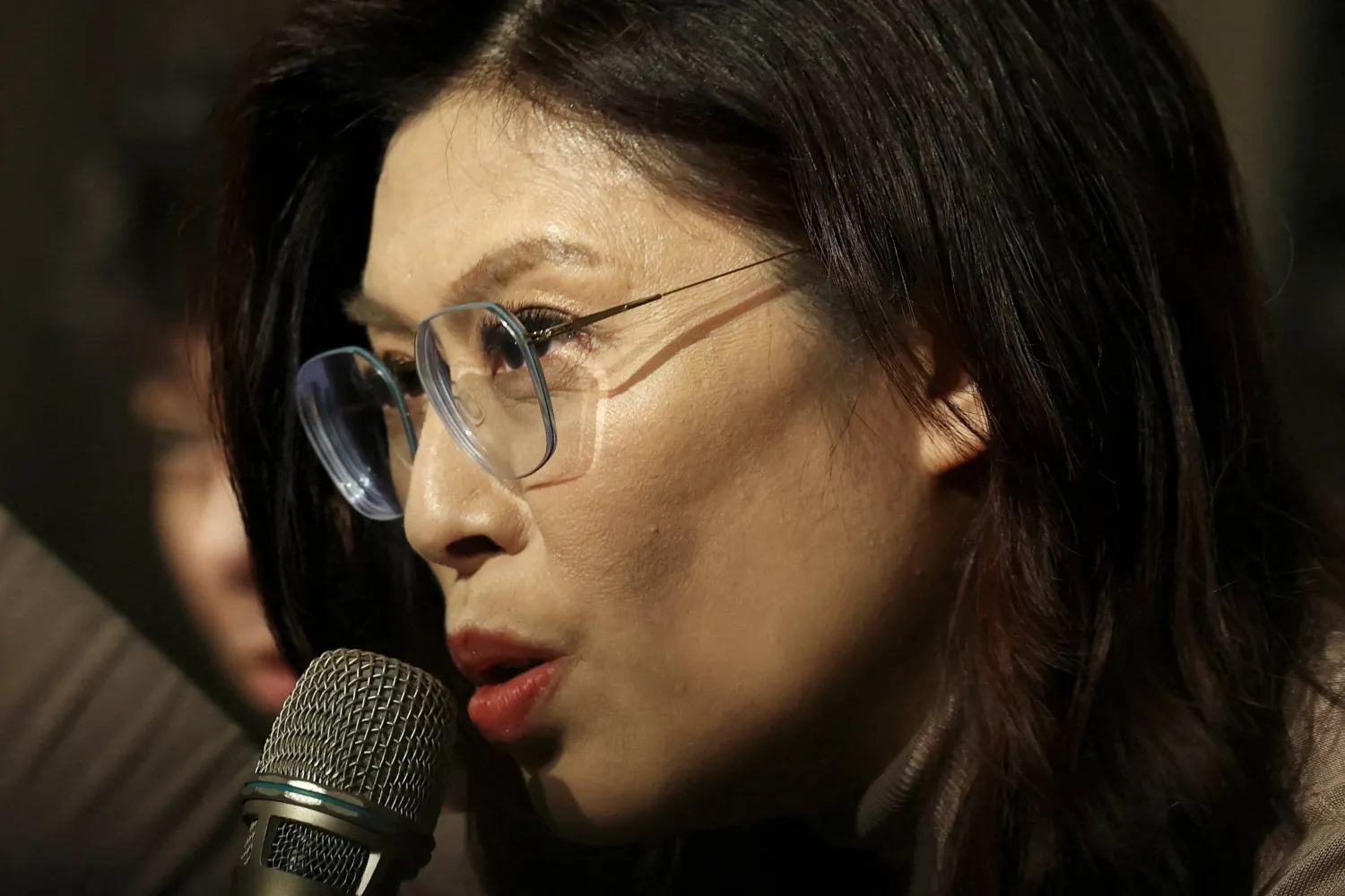 Kuomintang (KMT) Chairperson Cheng Li-wun speaks at a Taiwan Foreign Correspondents’ Club event in Taipei, Taiwan March 23, 2026. (Reuters)