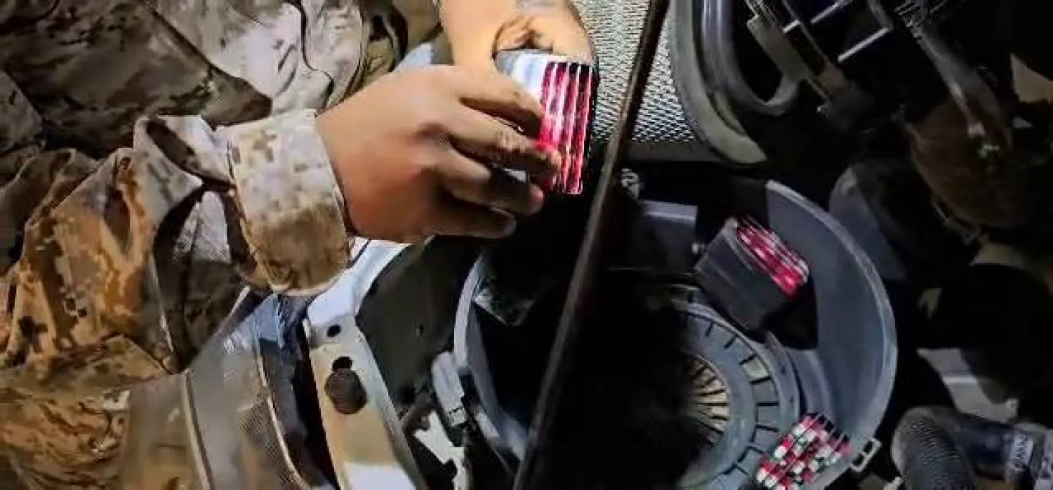 أحبطت الكتيبة محاولة تهريب 450 قرصاً من حبوب «بريجابالين» المخدر (كتيبة أمن المنفذ)