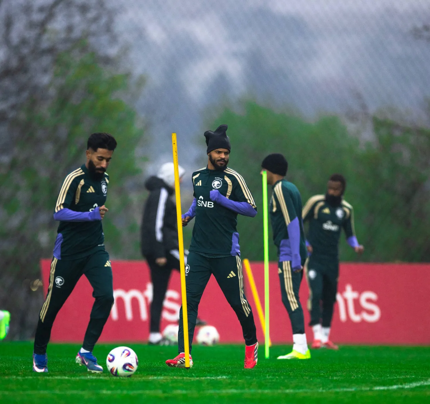 لاعبو المنتخب السعودي خلال التحضيرات (المنتخب السعودي)