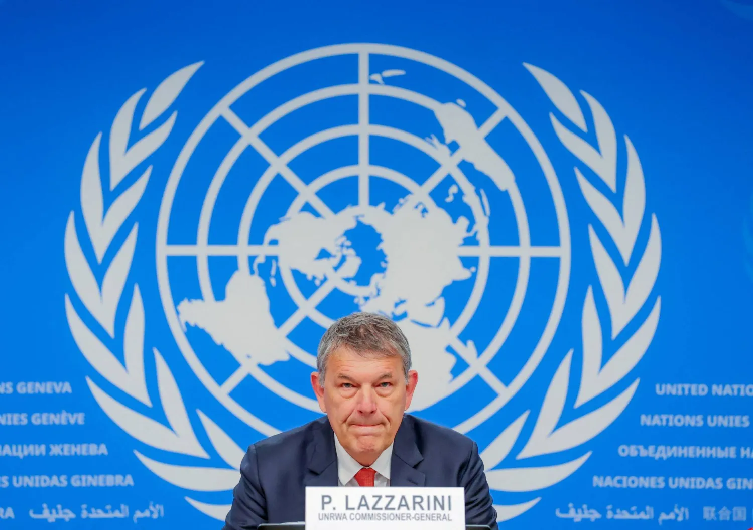 مفوض وكالة الأمم المتحدة لغوث وتشغيل اللاجئين الفلسطينيين (الأونروا) فيليب لازاريني (رويترز)