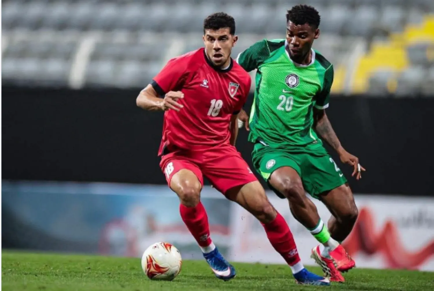 الأردن تعادلت مع نيجيريا في أنطاليا (منتخب الأردن)