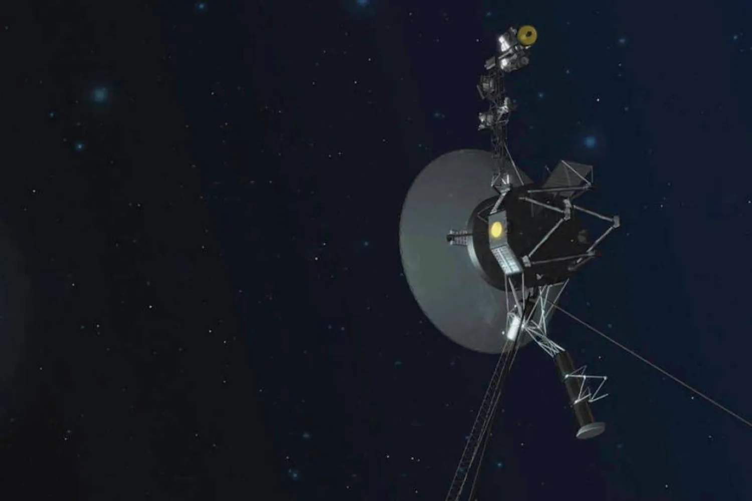 NASA'nın Voyager 1 uydusunun sanatçı tarafından yapılmış tasviri (NASA)