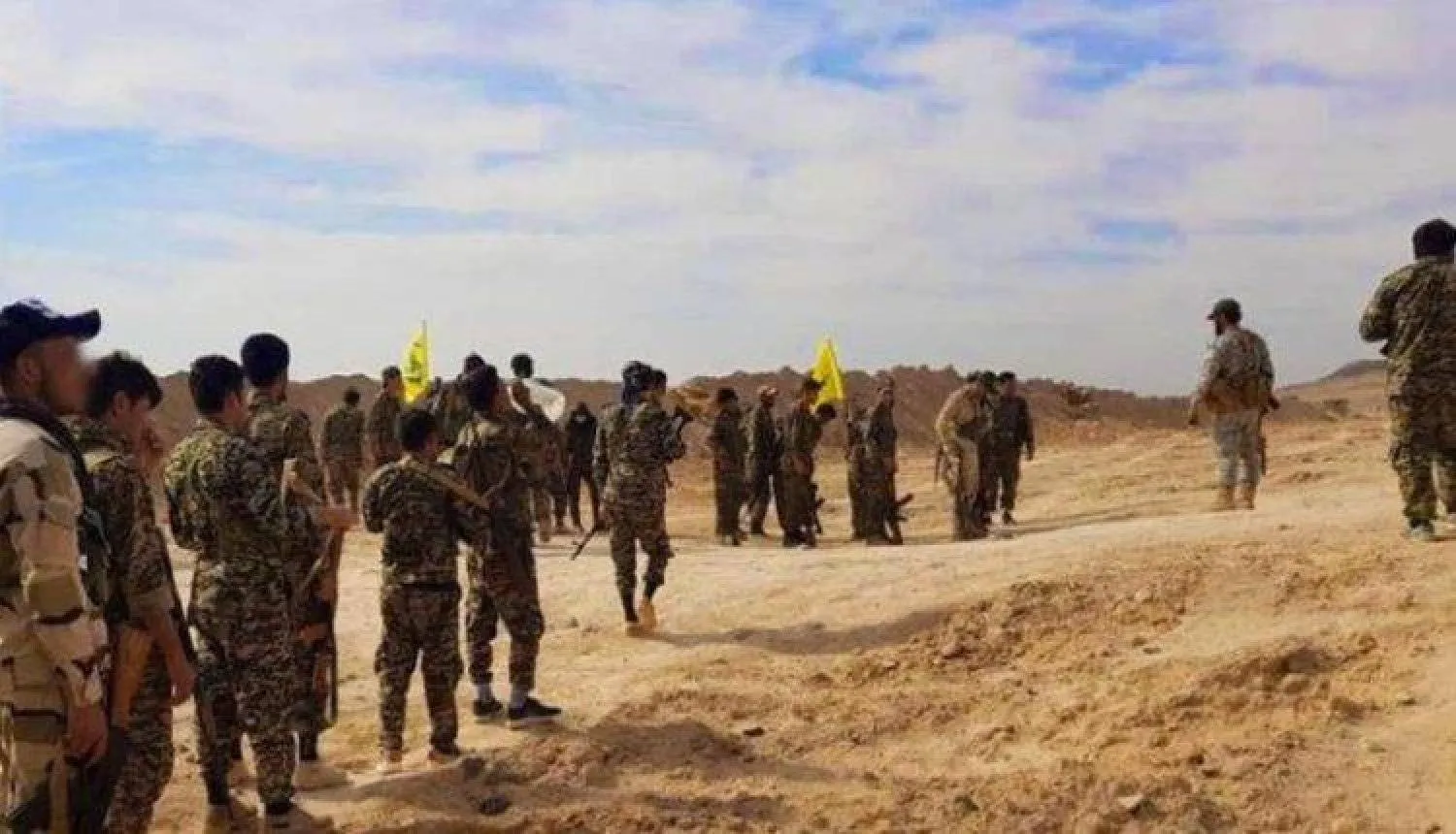 Members of the Iranian Revolutionary Guards in Syria (file photo)