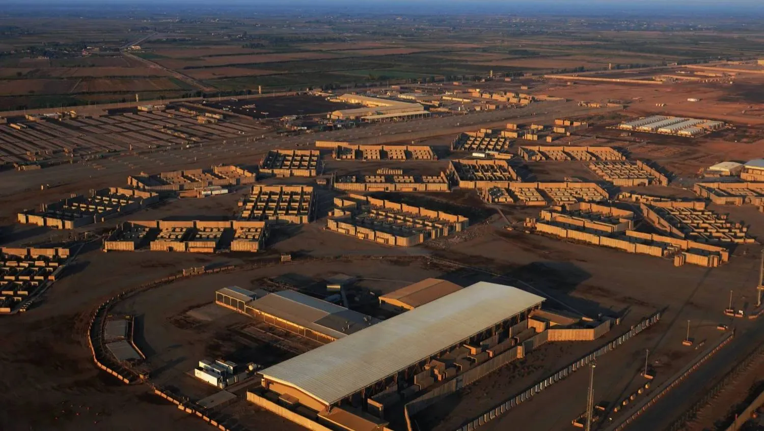 A US military handout image shows the Balad Air Base in Iraq in 2011.