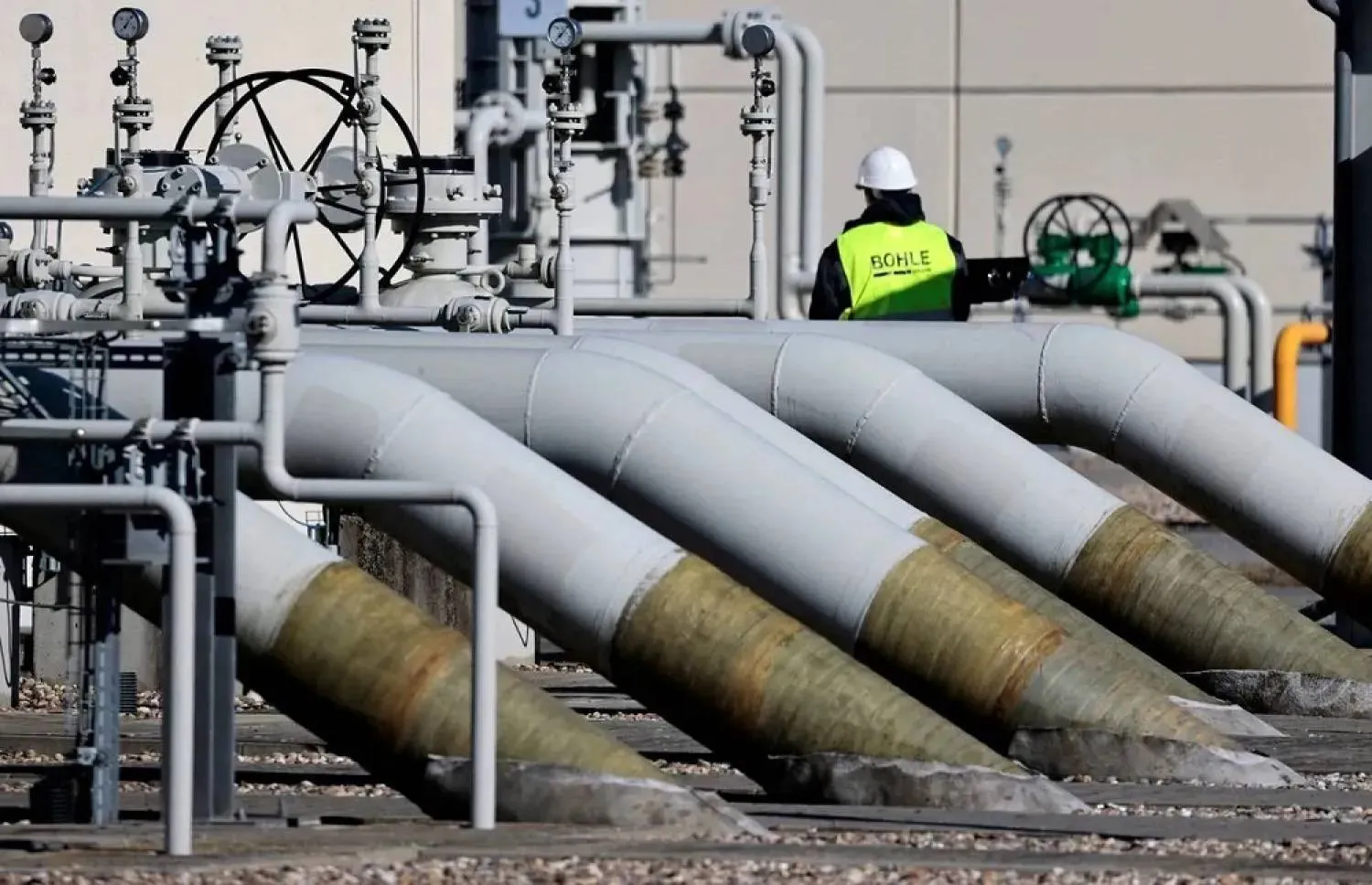 File photo: Pipes at the landfall facilities of the Nord Stream 1 gas pipeline are pictured in Lubmin, Germany, March 8, 2022. (Reuters)
