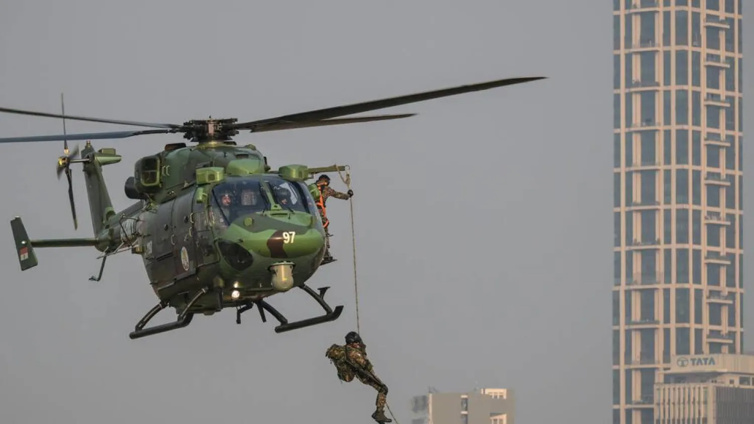 India said it exported more than $4 billion of defense equipment including missiles, boats and artillery. Dibyangshu SARKAR / AFP