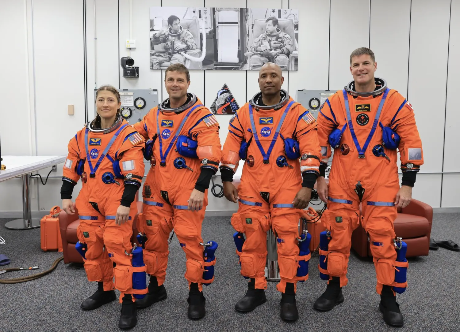 رواد الفضاء الأربعة في مهمة «أرتميس ‌2» (ناسا)