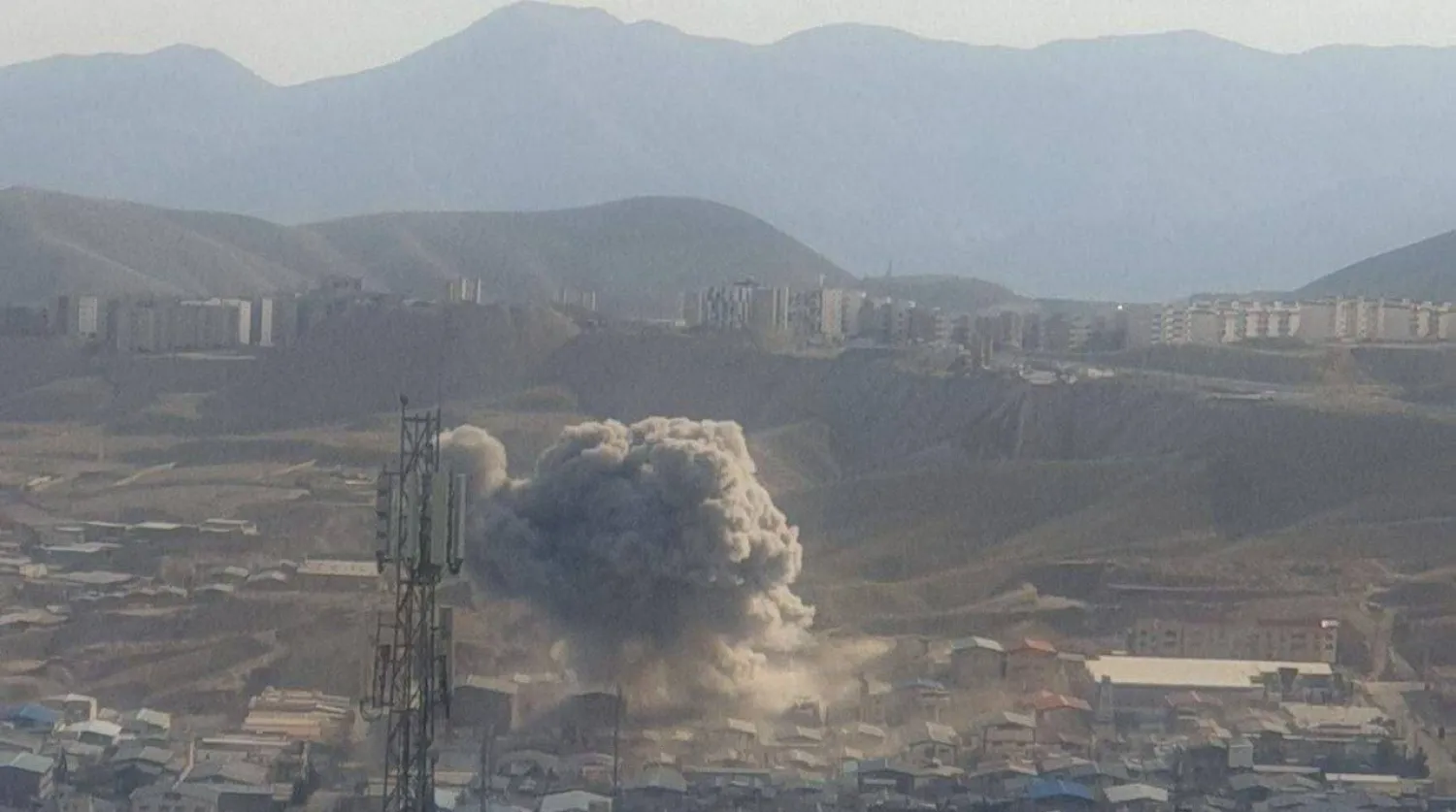 ضربات على بلدة خرمدشت الصناعية في طهران (شبكات التواصل)