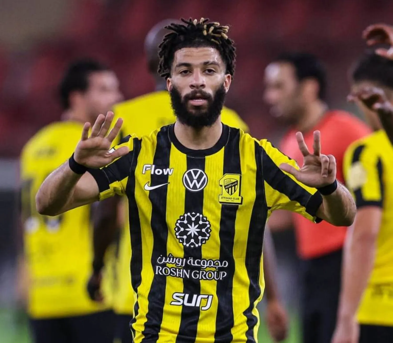 العبود محتفلاً بالهدف (موقع النادي)