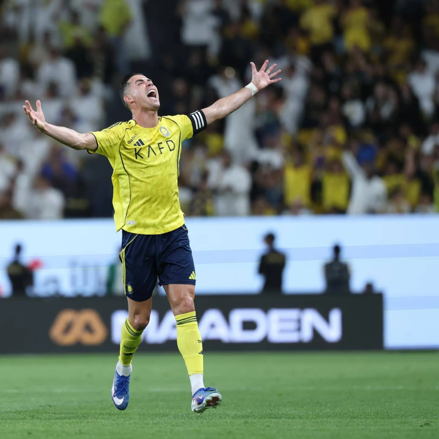 كريستيانو رونالدو يواصل مطاردة الرقم التاريخي (تصوير: عبد العزيز النومان)