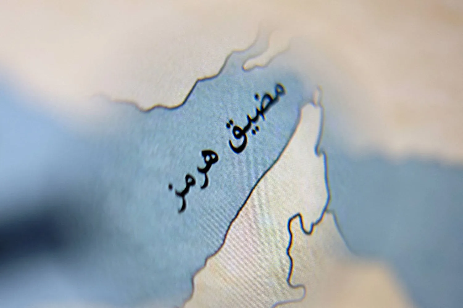 خريطة تظهر مضيق هرمز (رويترز)