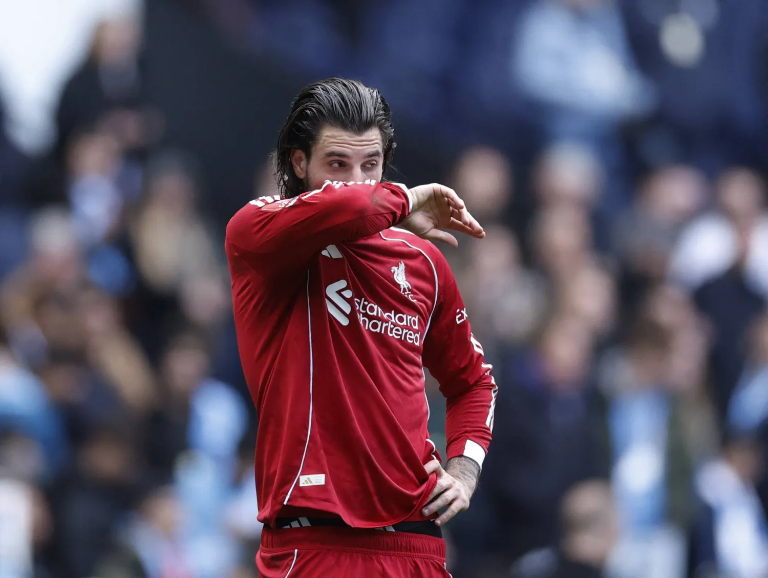 المجري دومينيك سوبوسلاي لاعب خط وسط ليفربول (رويترز)