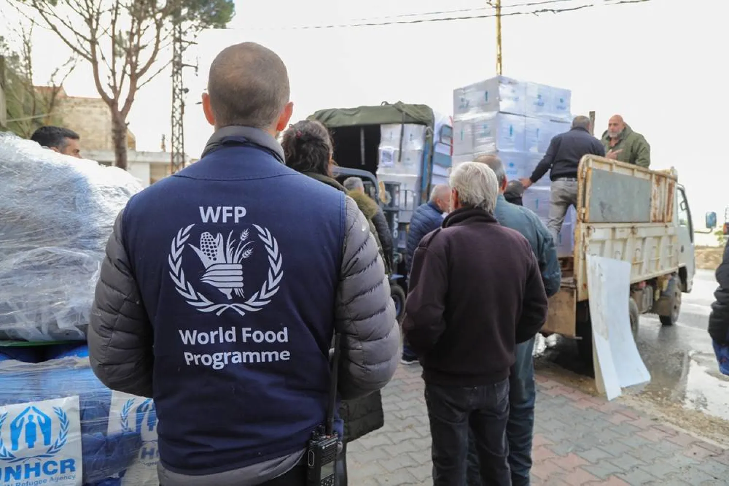  Aid distributed by the World Food Program, the UNHCR, UNICEF and UNFPA arrives in Qlayaa, amid escalating hostilities between Israel and Hezbollah, as the US-Israel conflict with Iran continues, in southern Lebanon, March 27, 2026. (Reuters)