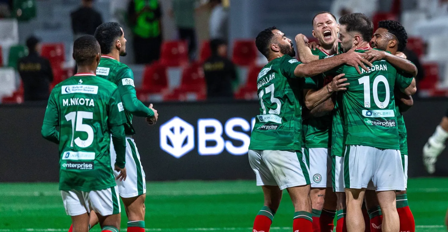 فرحة اتفاقية تكررت 3 مرات في الديربي (تصوير: عيسى الدبيسي)